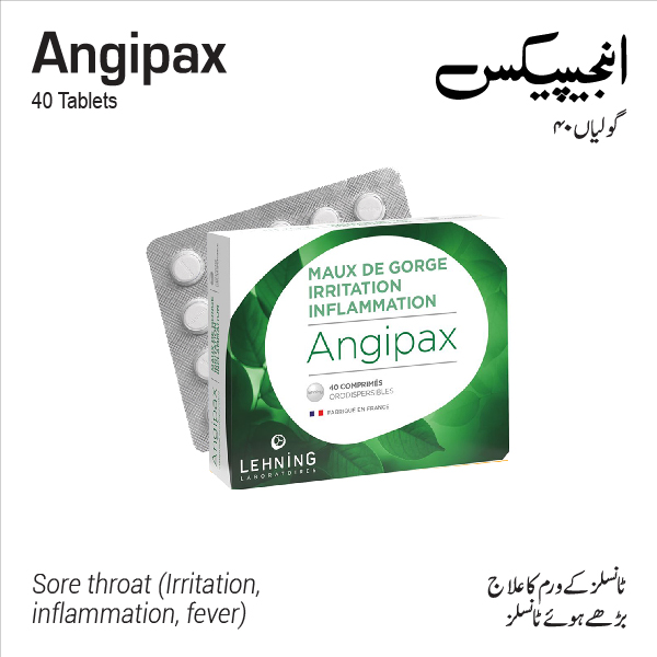 Angipax (Sore throat, throat irritation, inflammation)